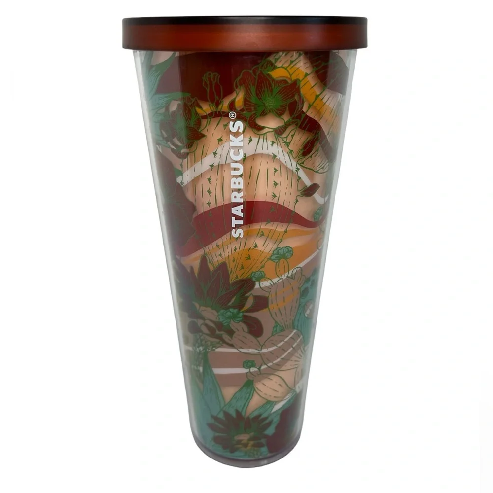 Starbucks Terracotta Tumbler Desert Cactus Cold Summer Venti 24oz 2019 Succulent